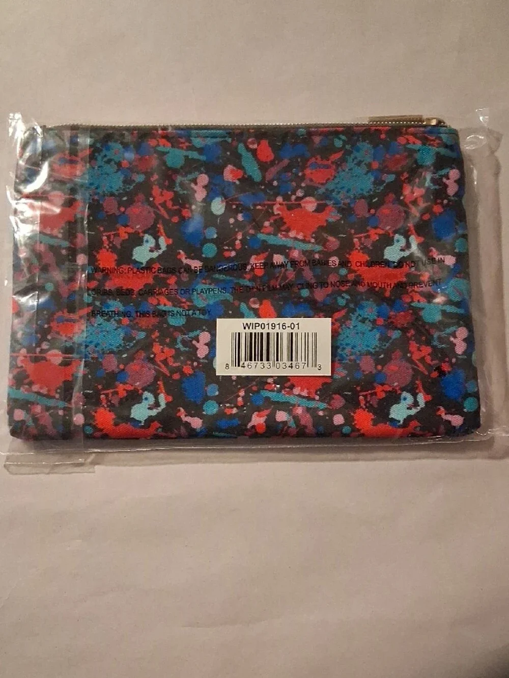 tarte Colorful Splatter Print Make Up Pouch (Sealed - NIP)